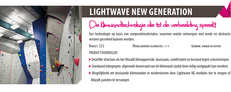 Klimstructuren light wave new generation Entre Prises Nederland